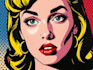draw pop art portrait in roy lichtenstein style