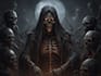 draw a metal, horror, dark art