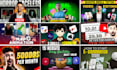 design amazing, attractive and clickbait youtube thumbnails