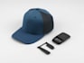 design a hat and cap with tech pack with mockup