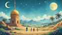 illustrate an islamic children book