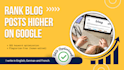 write SEO optimized blog posts with ai assistance