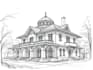 draw an architectural sketch for commercial use