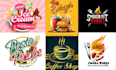design a professional restaurant logo and menu branding package