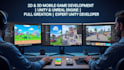 create unity 2d mobile game, 3d unity, 2d game, app, andriod, ios vr, game
