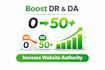 boost domain rating 50 plus