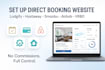 setup direct booking website by lodgify hostaway smoobu vrbo airb all pm website
