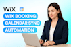 setup wix booking website with calendar integration, automation and payments