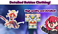 design your roblox clothing, cosplay, sets, shirts, pants