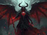 do dark fantasy art illustrations in a painterly style