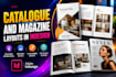 design clean catalogue and magazine layouts in indesign