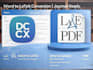 convert word and PDF documents to latex format