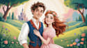 draw cartoon disney couple portrait