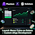 develop pump fun meme coin launcher on solana blockchain web