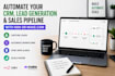 automate your CRM lead generation and sales pipelines with n8n or make com