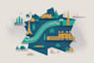 design business vector map of any location