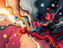 paint digital professional abstract art by hand
