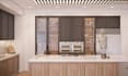 create a modern kitchen cabinet design in sketchup with realistic 3d rendering