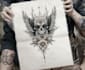 create unique custom tattoo design, body art, tattoo sleeve