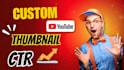 design professional and clickable youtube thumbnails