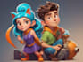design 2d cartoon character