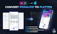 convert adobe xd or figma UI into flutter app