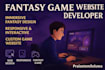 design and develop an epic fantasy game website for your rpg