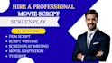 write movie script screenplay film script tv series script writing feature