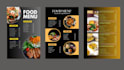design a creative restaurant menu that stands out