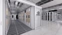 3d cgi data center warehouse design, ai datacenter, server center room design
