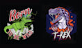create unique t shirt dinosaur brings pumpkin logo