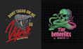 create retro vintage t shirt snake logo