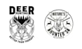 make retro deer hunting vector logo t shirt design