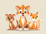 draw animals cartoon illustration