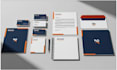 design modern stationery and letterhead