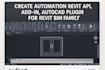 develop autocad plugin or revit plugin,addin for revit family, bim automation