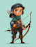 draw 2d game character illustration