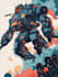 draw robot, macha, spaceship