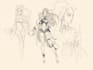 draw fantasy character sketch in unique style