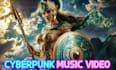 create influencer ai animated cyberpunk music video, mental music video