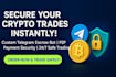 create telegram escrow bot crypto escrow p2p bot payment bot telegram safe trade