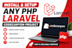 install and setup any PHP laravel codecanyon project