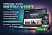 design and develop a modern personal portfolio website