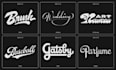 make custom lettering for logo, apparel or wedding