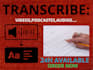 transcribe audio video interviews podcast transcripts french
