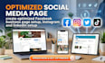 create optimized facebook business page setup, instagram and linkedin setup
