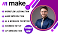 setup make com automation make scenerio fix made com automation make com expert