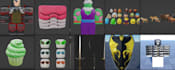 create 2d 3d roblox clothing, group uniforms, accessories, ugcs for roblox game