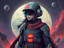 sci fi character illustration or sci fi character