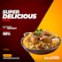design delicious food ad posts for instagram and facebook
